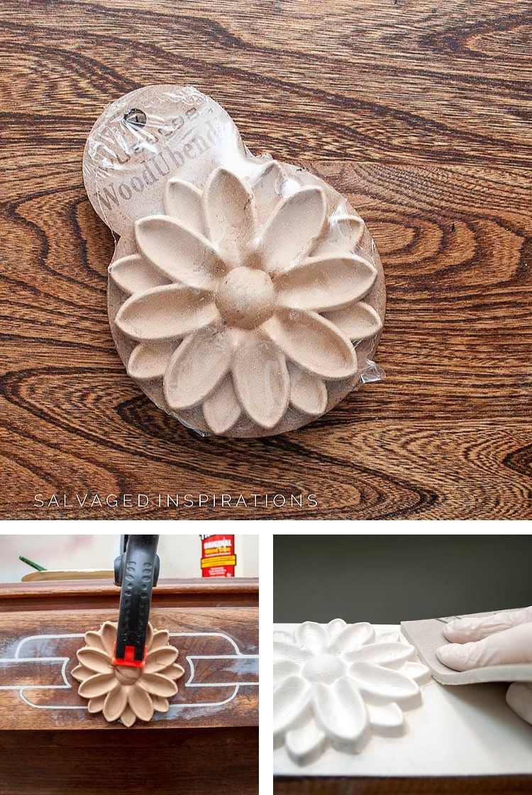 Adding Floral WoodUbend To Dresser