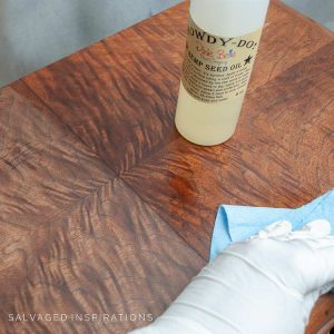 Before and After Using Hemp Oil On Wood IG