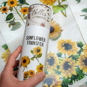 Belles And Whistles Sunflower Transfer