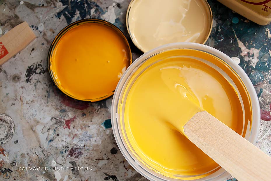 Custom Mixed Sunflower Paint Color