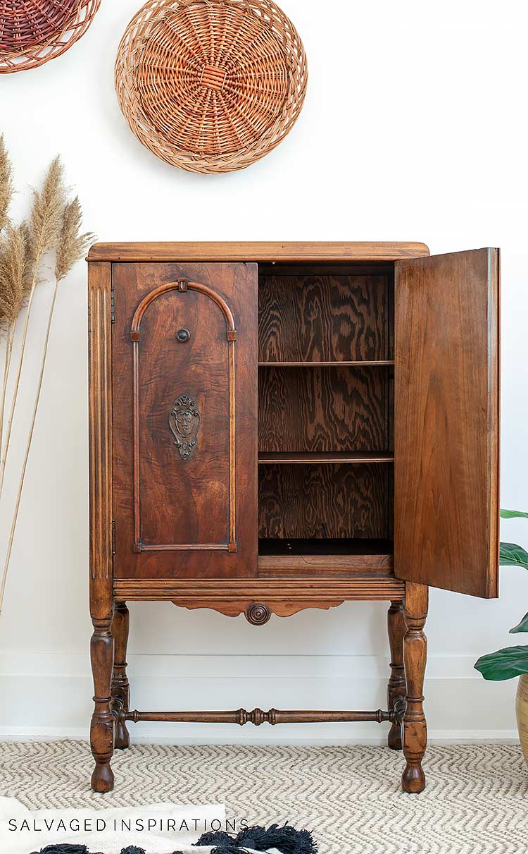 Hemp Oil Finish on Wood Cabinet