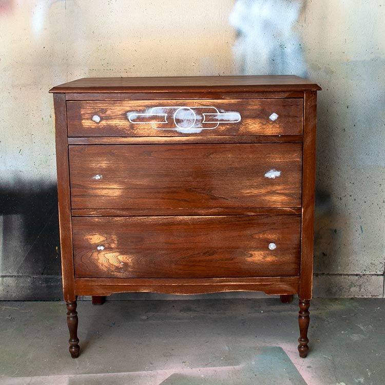 Vintage Dresser In Progress