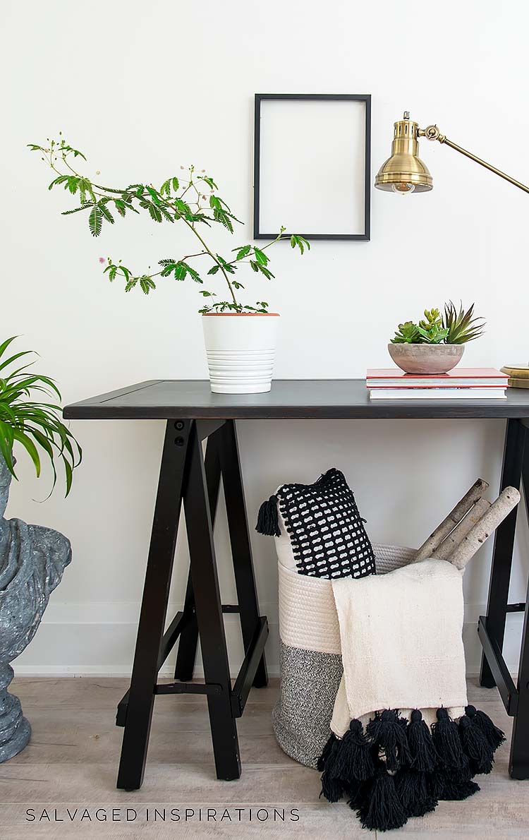 Industrial Hall Table Half View