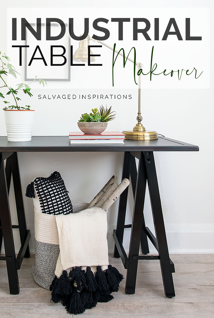 Industrial Hall Table Makeover TXT