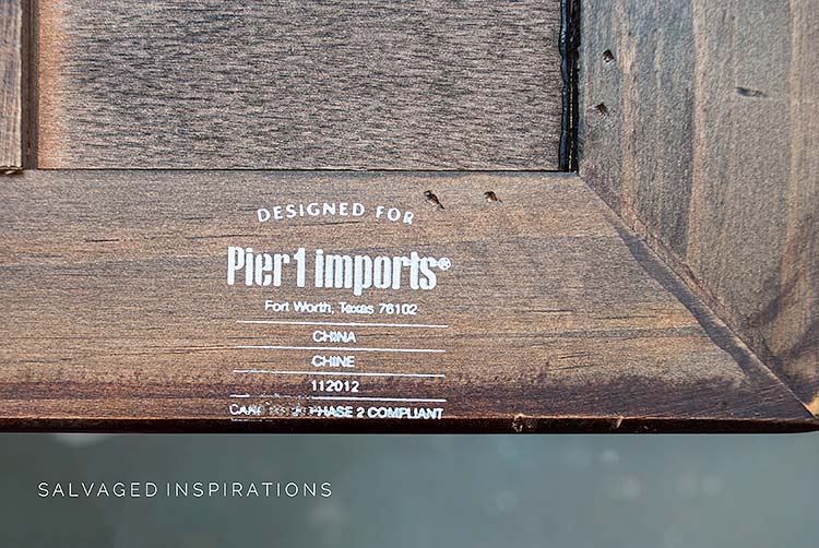 PIER 1 IMPORTS TABLE