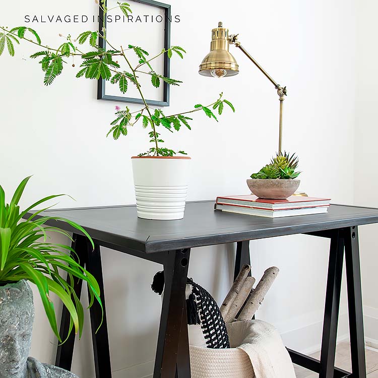 Side View of Industrial Hall Table IG