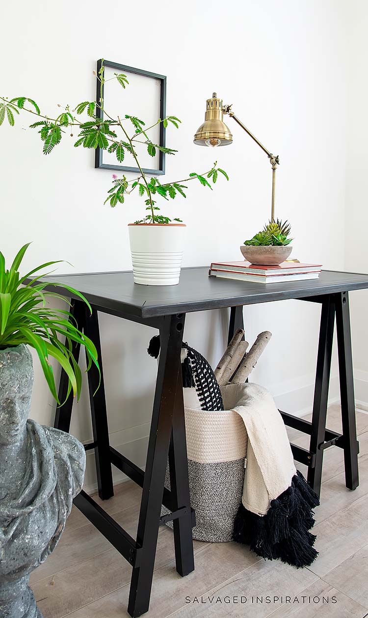 Side View of Industrial Hall Table