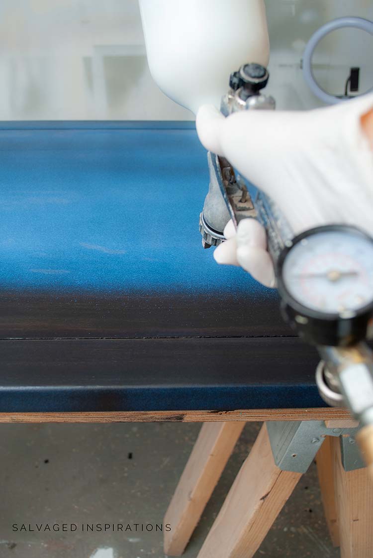 Spray Topcoat w Satin Clear Coat