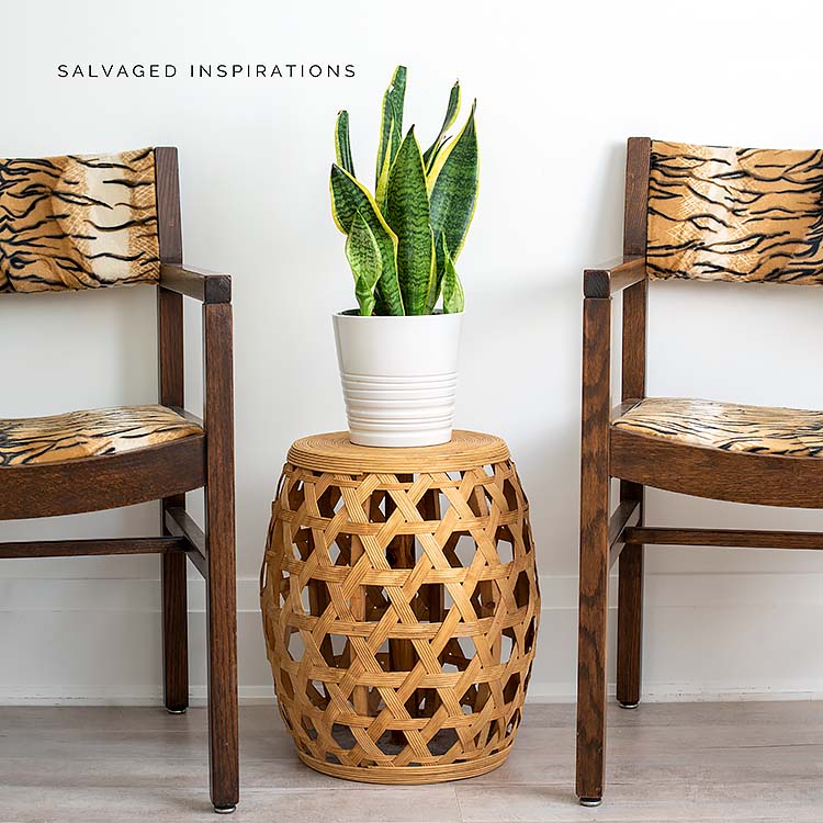 Two Occasional Chairs W DIY Upholstered Seats IG