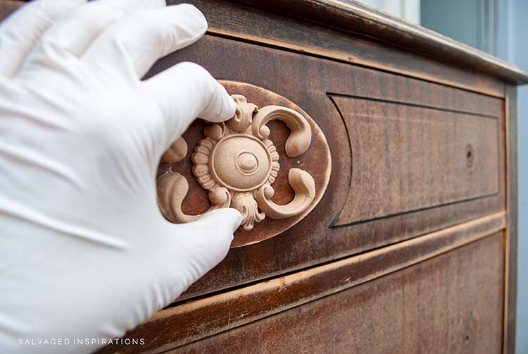 Applying Woodubend To dresser