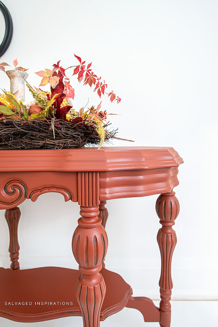 Fall Merlot Painted Vintage Table IG