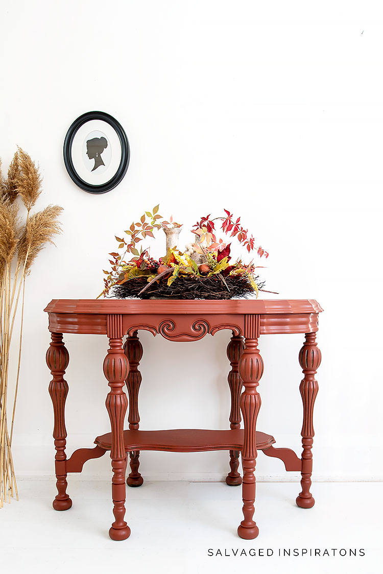 Merlot Painted Vintage Table SalvagedInspirations