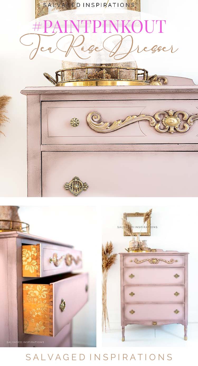 PaintPinkOut Tea Rose Dresser PIN