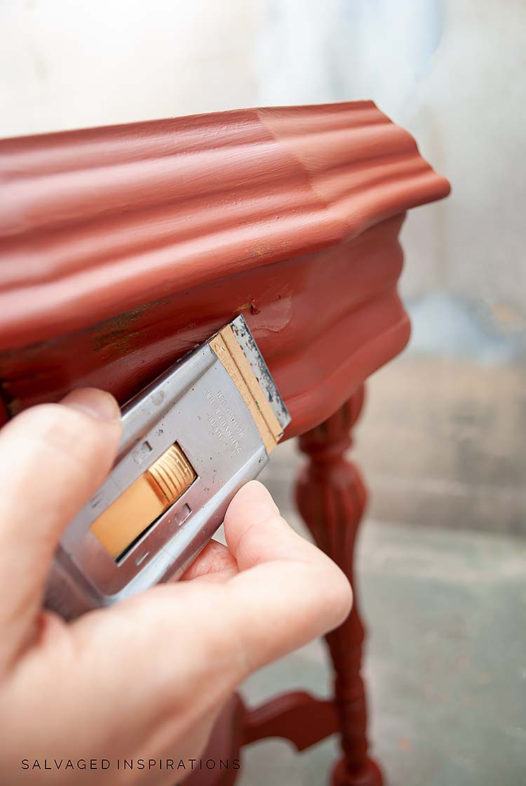 Smoothing Paint Drip w Blade