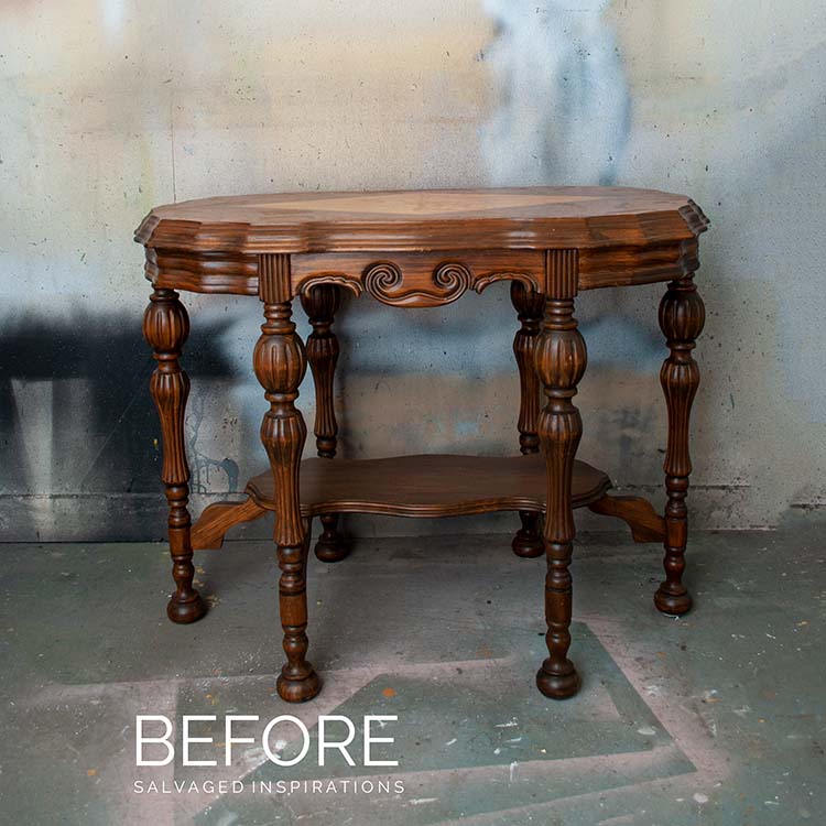 Vintage Hall Table Before