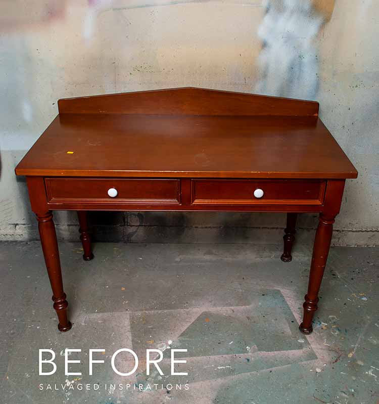 2 Drawer Desk Before