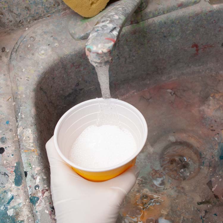 Adding Water to White Paint