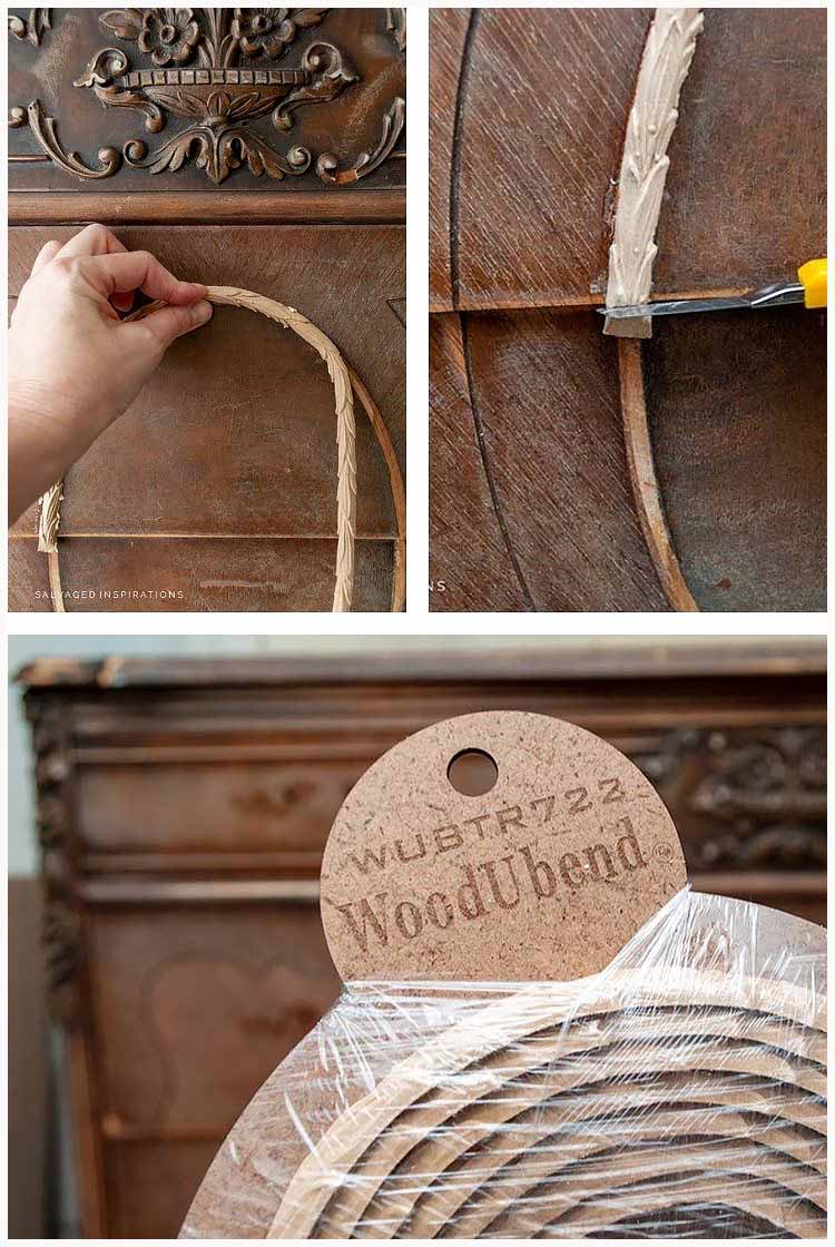 Woodubend Trim on Vintage Dresser