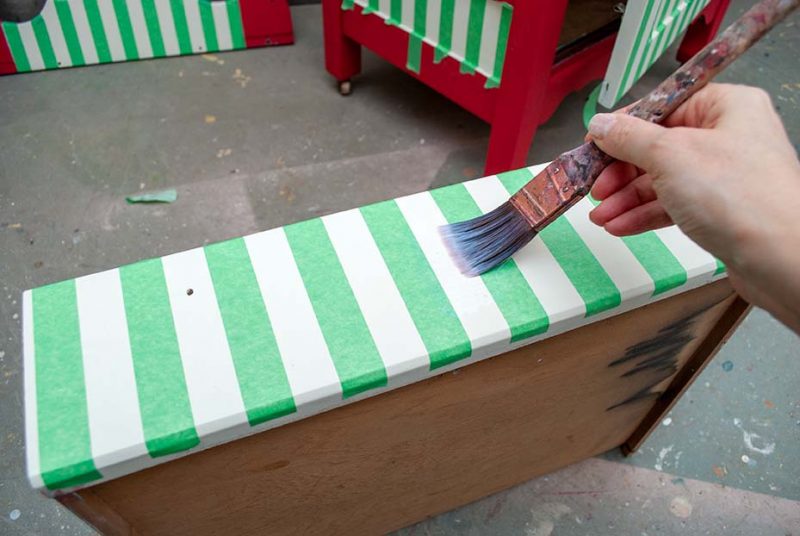 Sealing Painters Tape with Clear Coat To Prevent Bleedthrough