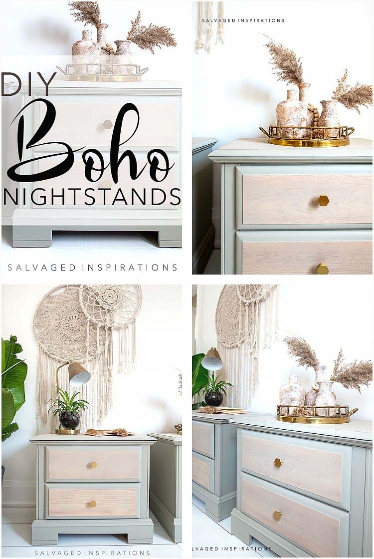 DIY Boho Nightstands Salvaged Inspirations