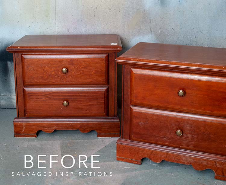 Thrift Nightstands Before