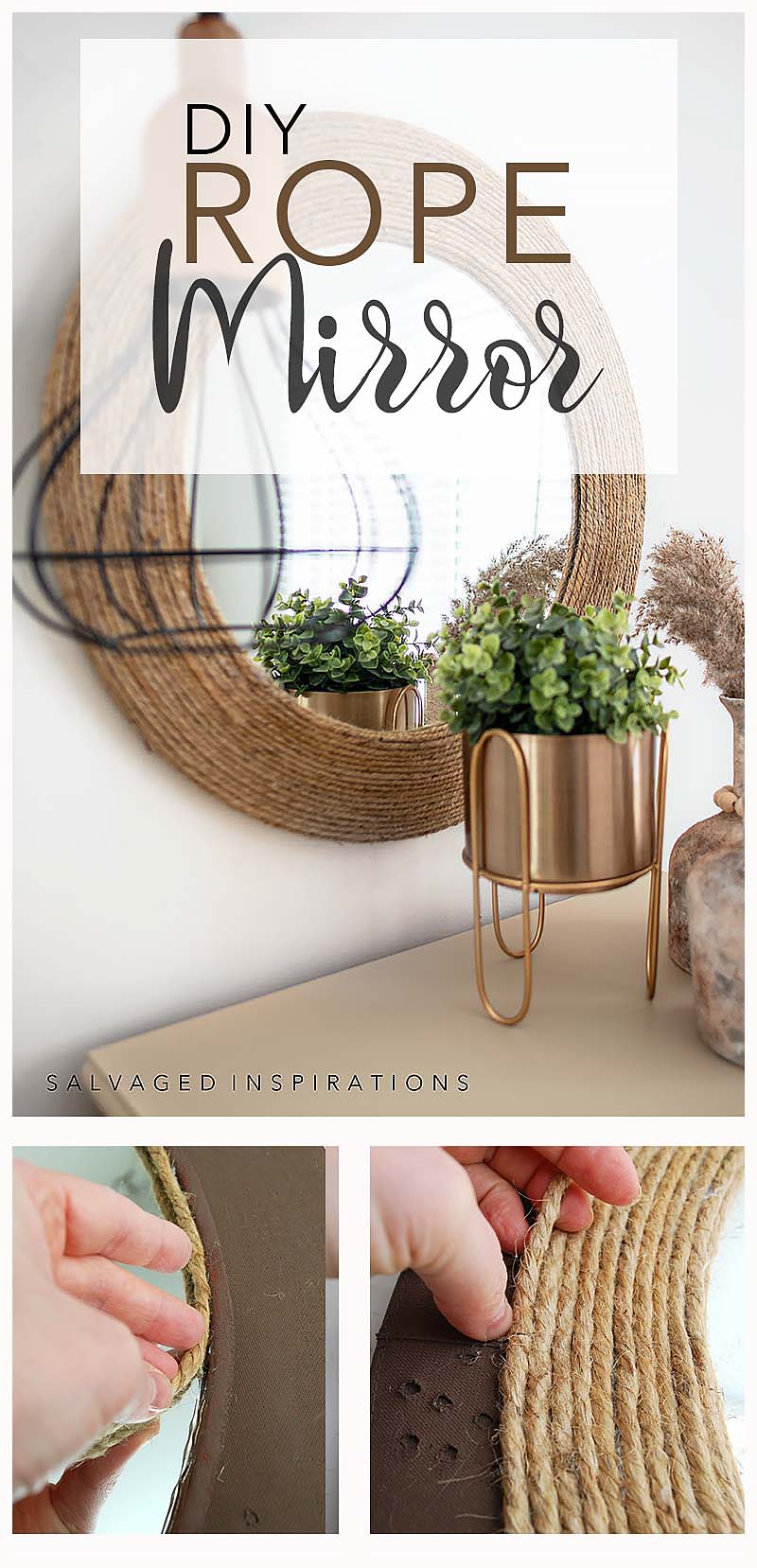 DIY Rope Mirror w Dresser PIN