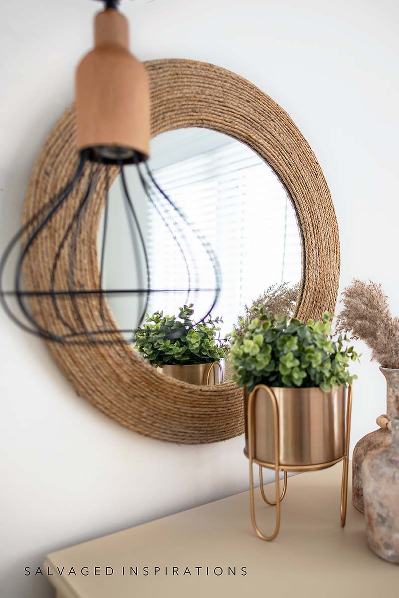DIY Rope Mirror w Dresser