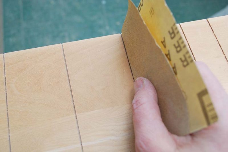 Sanding Drawer Details