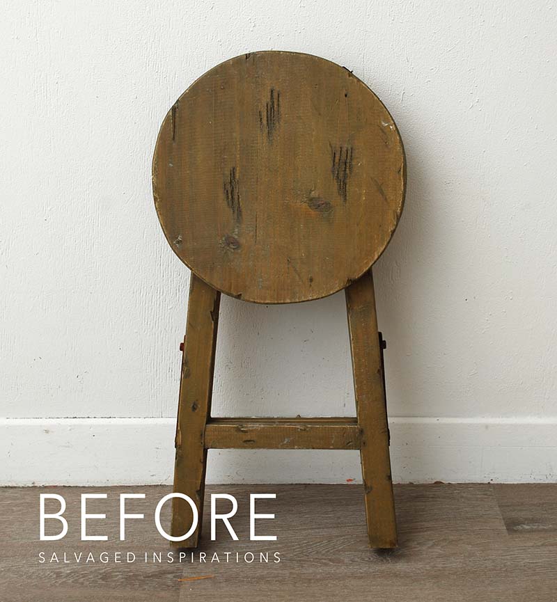 Curb Shopped Folding Stool Studio Before