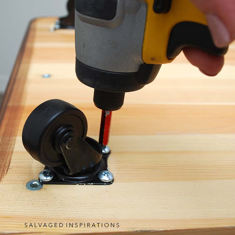 Adding Wheels To Map Cabinet