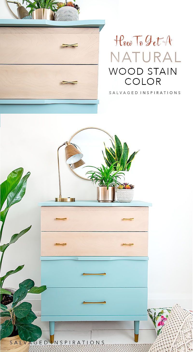 Serenity and Natural Stained Dresser Before and After