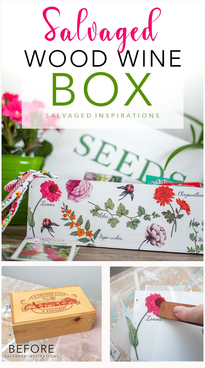 Salvaged Wood Wine Box PIN