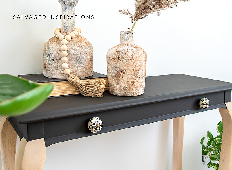 Close Up of Painted Hall Table