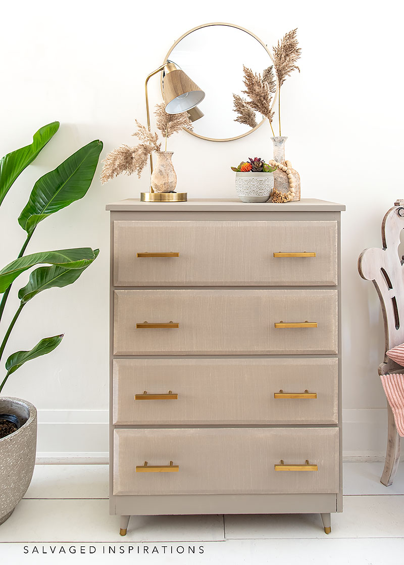 How To Paint A Faux Linen Dresser