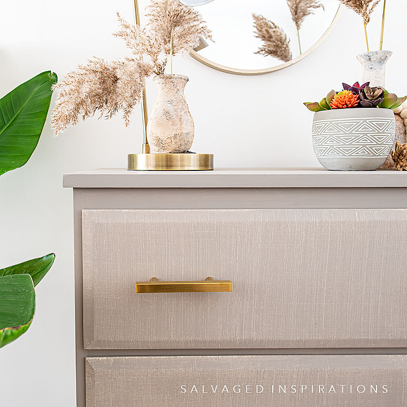 IG Faux Linen Drawer on Dresser