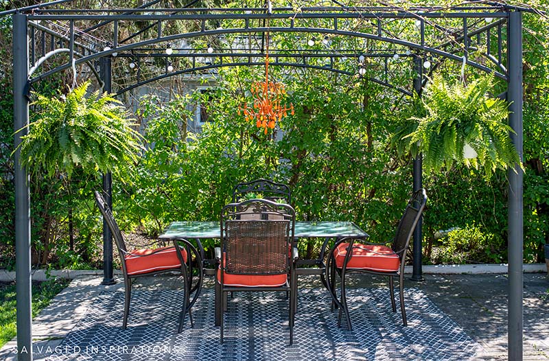 Salvaged Outdoor Dining Area