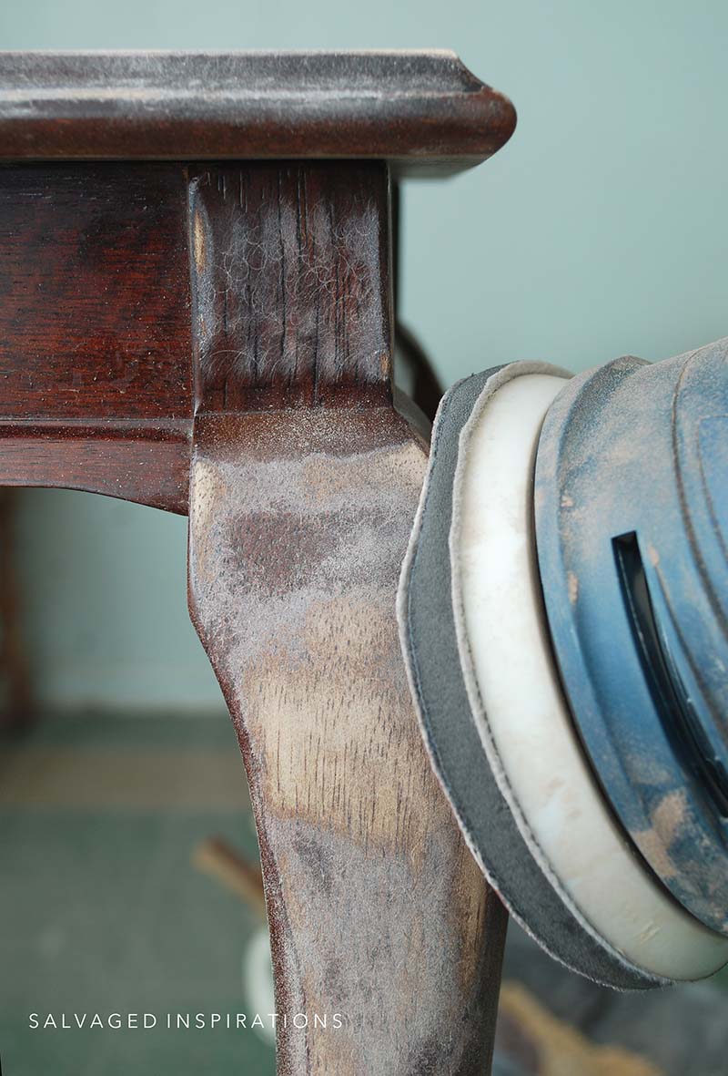 Sanding Pad on Sander