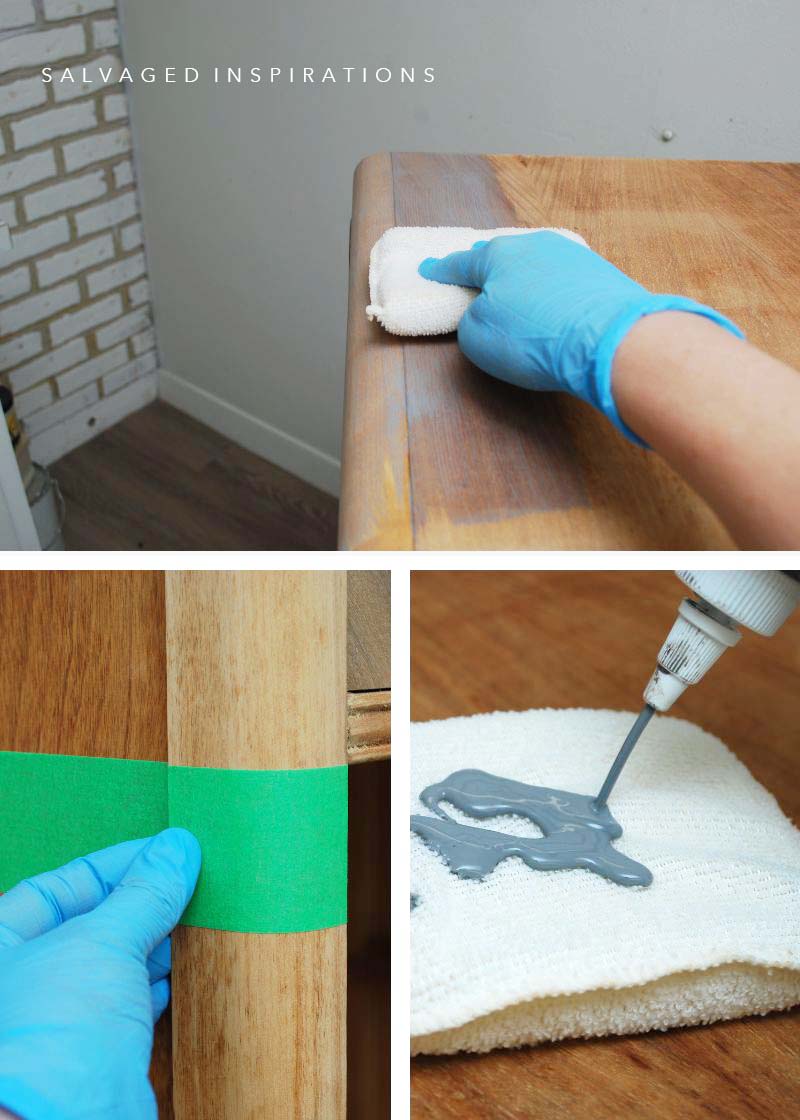 Staining Waterfall Dresser
