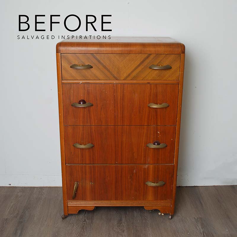 Waterfall Dresser Before