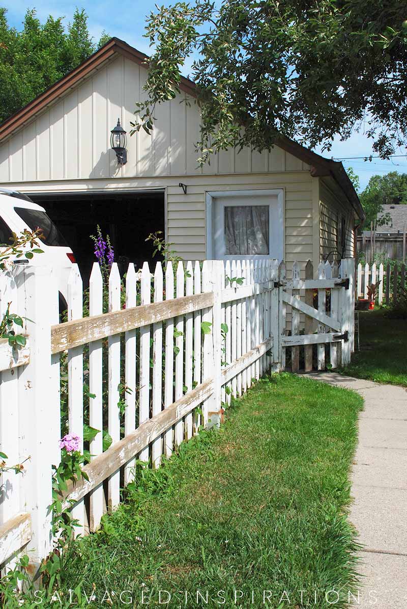 Backyard with Picket Fence