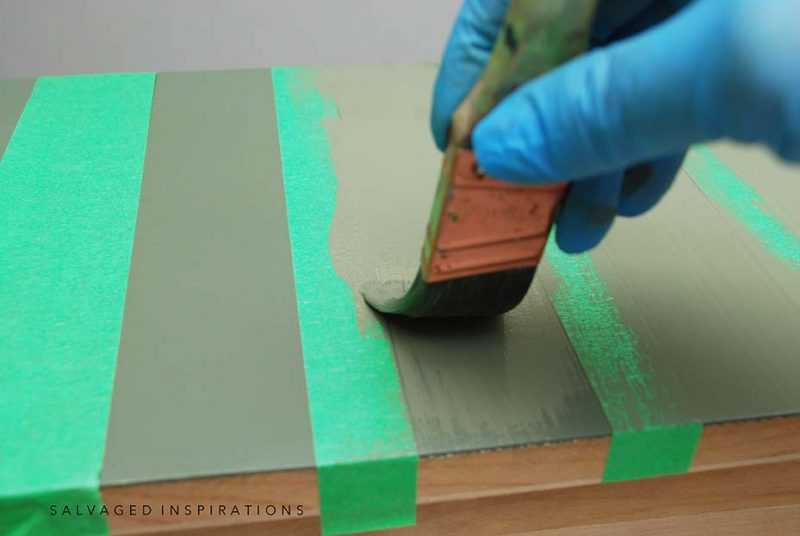 Painting Ghost Stripe on Furniture