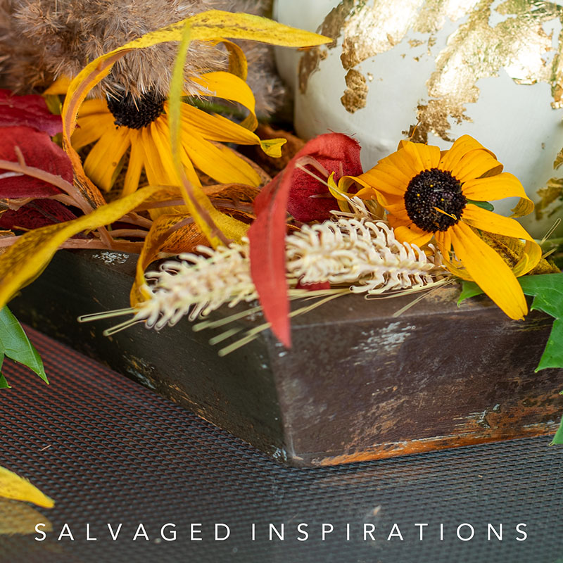 Corner of Faux Iron Tray