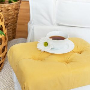 How To Create A Tufted Foot Stool