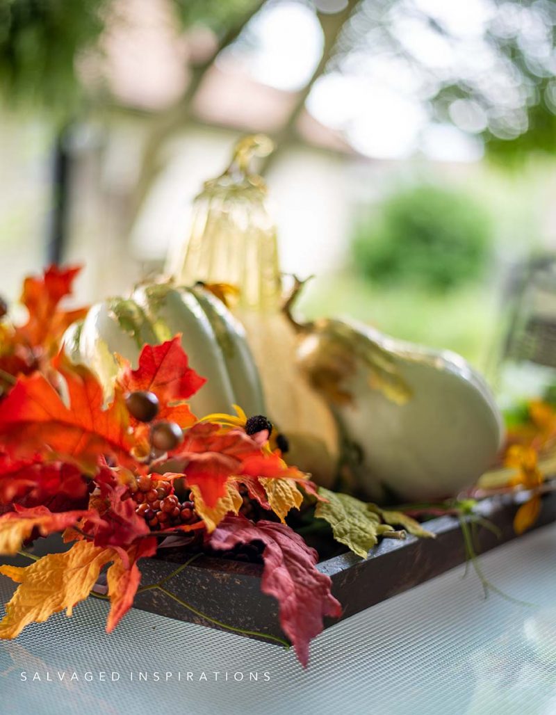 Side View of Faux Iron Painted Tray