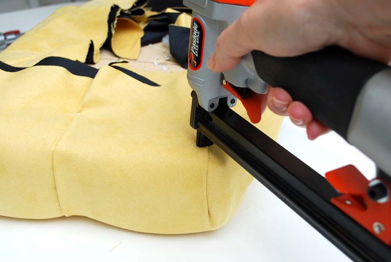 Using An Upholstery Gun