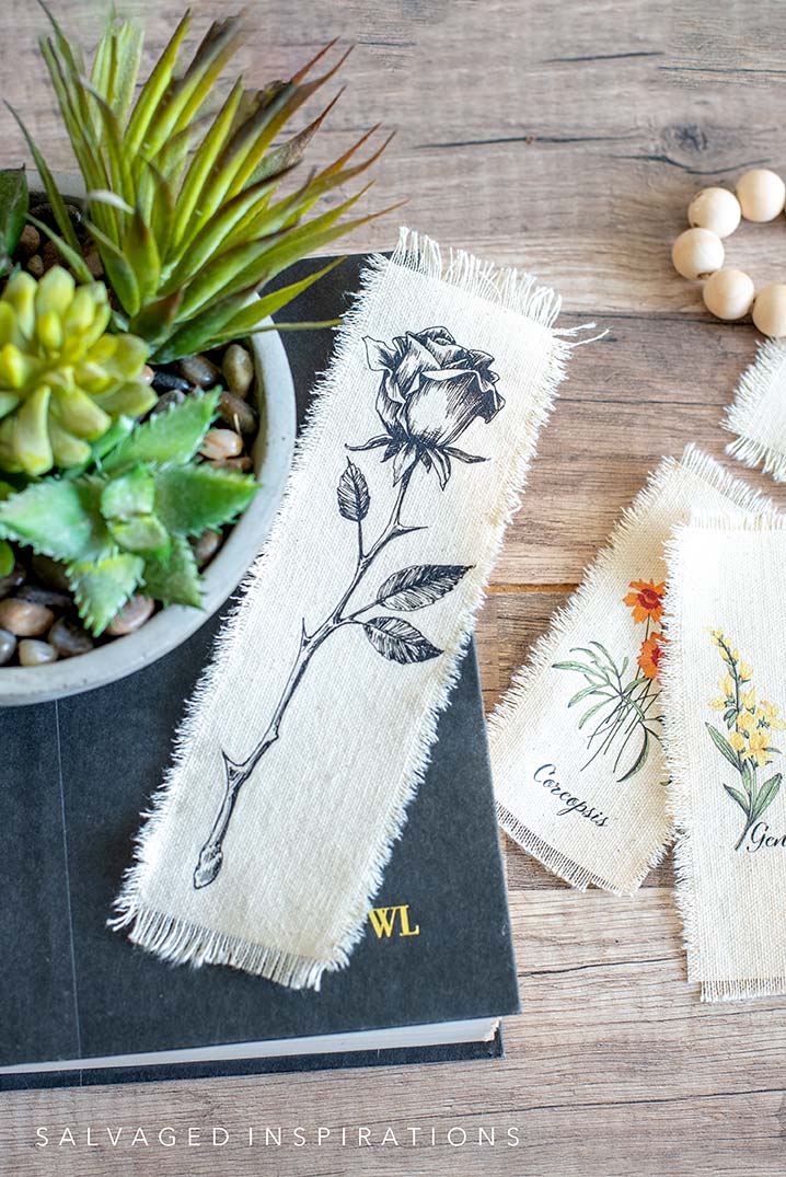 Close Up of Rose Transfer Bookmark