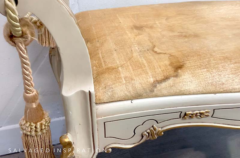 Curbshopped Settee Dirty Upholstery