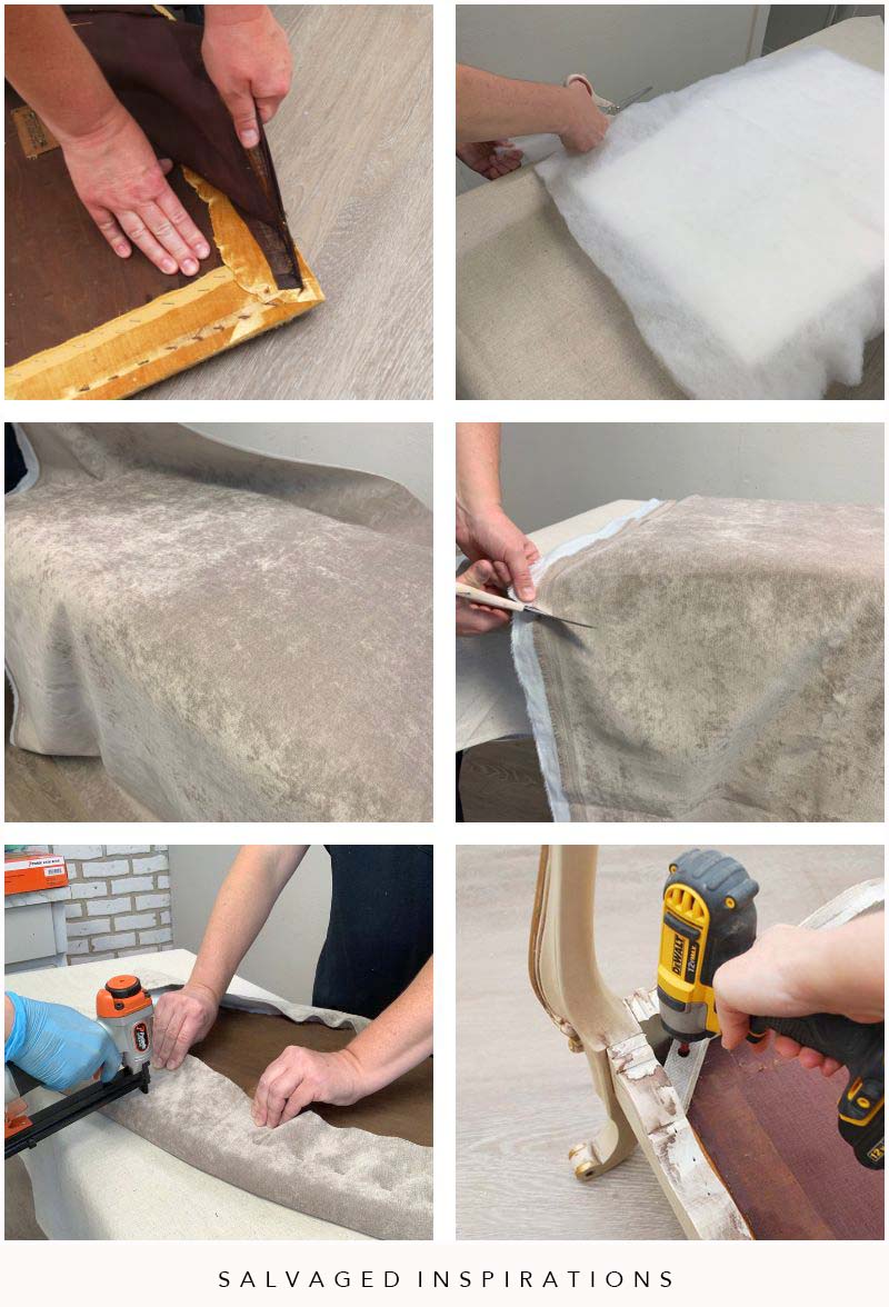 Reupholstering Settee Bench