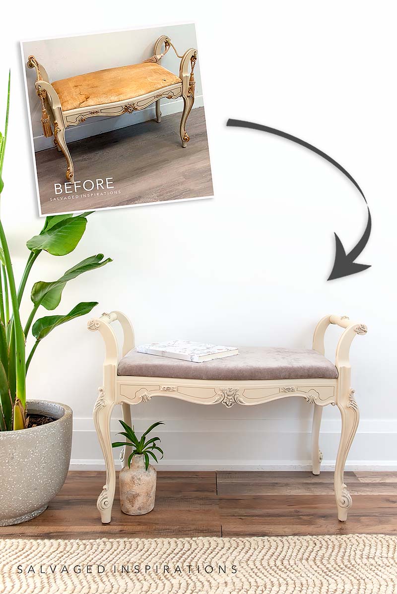 Settee Before and After