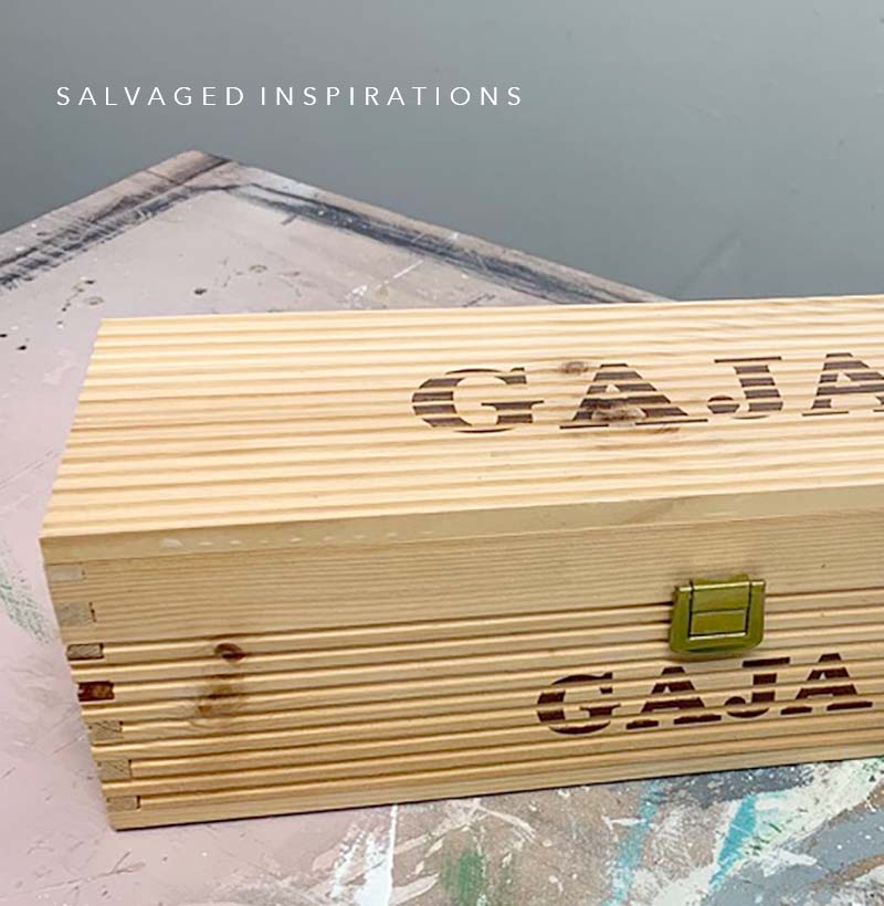 Grooves in Wine Box Before